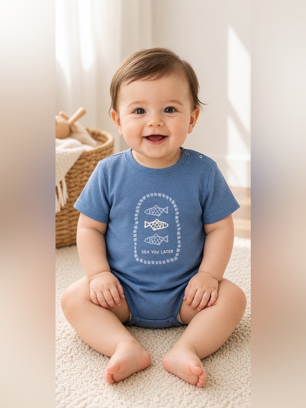 NWT Child of Mine by Carter’s Baby Boy Short Sleeve Romper / Bubble Bodysuit